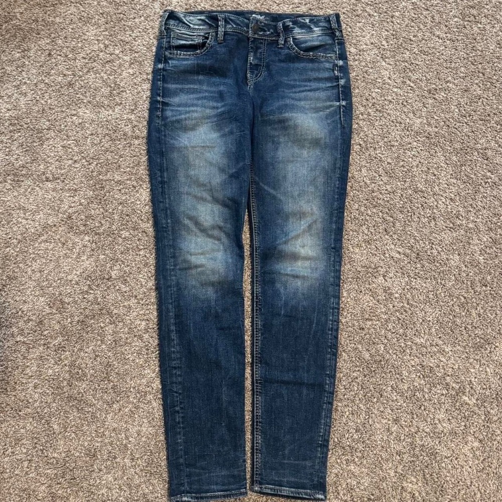 Buffalo David Bitton Dark Blue Skinny Jeans